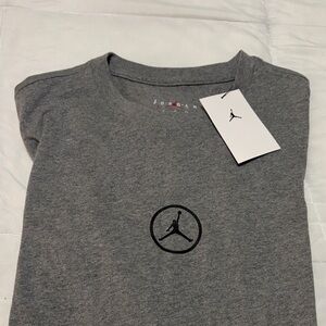 Jordan Heather Gray Tee with Iconic Logo
